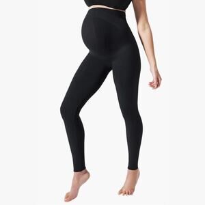 Blanqi High Waist Everyday Maternity Seamless Leggings Black M